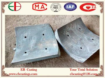 China Nihard Wear Plates Arc Shape  600x500x120mm  ASTM A532 ClassⅡ TypeB Ni-Cr-LC Ni5Cr4 EB2005 supplier