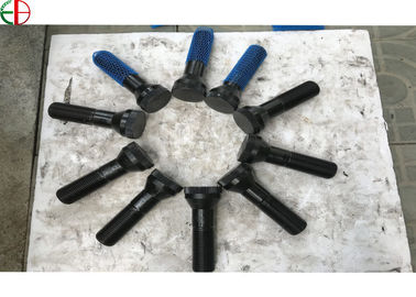 China M36x3x154mm 40Cr Forged Double Threaded Black Bolts and OD70mm Shell Plates for Cement Plant and Powder Station EB649 supplier