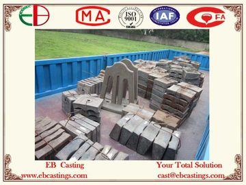 Chine Bâtis martensitiques de revêtement de moulin de ciment d'acier allié de ZG50Cr5Mo CrMo avec le procédé approprié HRC50+ EB5052 de traitement thermique fournisseur